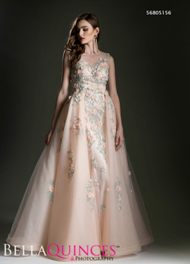 5156 prom dress peach bella quinces photography