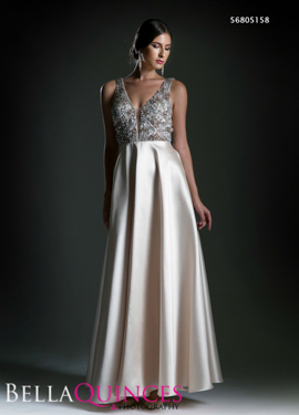 5158 prom dress champagne bella quinces photography