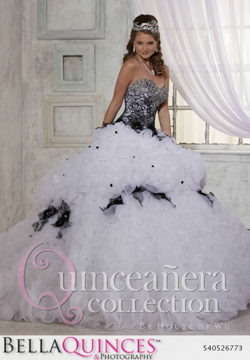 26773 white black quinceanera collection bellaquinces photography