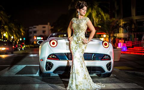 Quinceanera photography  themes with car