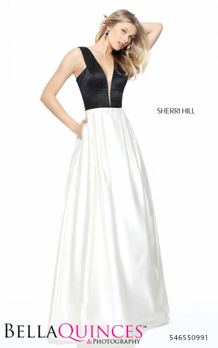50991 prom glam white black bella quinces photography