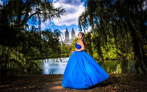 Quinceanera Photography sweet sixteen  photography New York blue dress